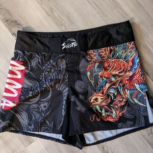 SUOTF MMA Muay Thai WOMENS Shorts Kick Boxing Cage Fighting‎